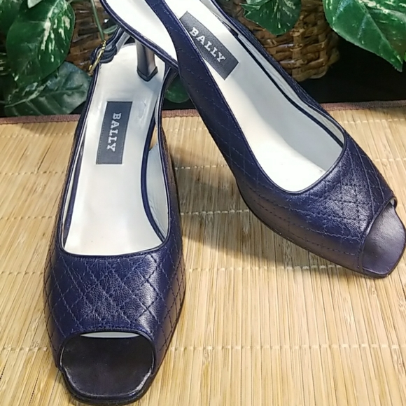 Bally Peep toe Kitten Heel Shoes - Picture 3 of 7